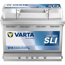 Автомобільний акумулятор VARTA Silver Dynamic D15 6СТ-63Ah АзЕ 610A (EN) 563400061 - мініатюра 1