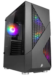 Корпус 1stPlayer F3-A-BK-4F1 Black без БЖ (F3-A-BK-4F1) - мініатюра 1