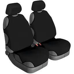 Авточохли майки для передніх сидінь Beltex DELUX Чорні (BX12210)