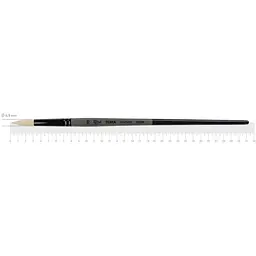 Пензель синтетика кругла TERRA 1608R №10 довга ручка Rosa