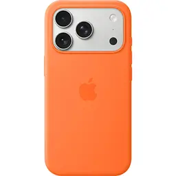 Чохол Silicone Case with Button, Animation, MagSafe для Apple iPhone 17 Pro Orange ААА [149944]