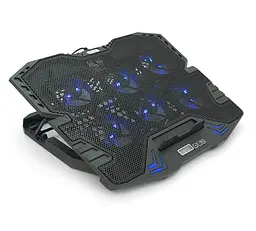 Охлаждающая подставка для ноутбука до 17 дюймов Ice Coorel K-8 Led Blue 6xfans - мініатюра 3