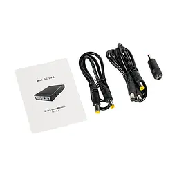 Джерело безперебійного живлення Mini UPS WGP UPS103A 10400mAh 5V/12V/12V, Li-ion 4*2.6Ah, для роутера та оптичного терміналу (42-00247) - мініатюра 6