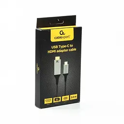 Кабель Cablexpert USB Type-C – HDMI (M/М), 2 м, черный (A-CM-HDMIM8K-2M)