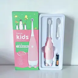 Дитяча електрична зубна щітка Пінгвінчик Focus Kids. Рожева - мініатюра 12