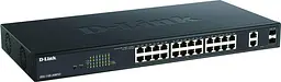Комутатор DGS-1100-26MPV2 24xGE PoE, 2xSFP/GE, 370Вт, EasySmart D-Link teh0018139 - мініатюра 3