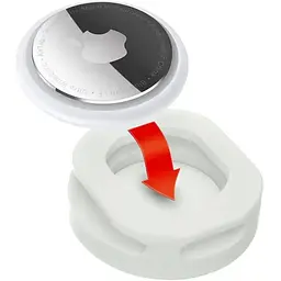 Чохол для нашийників та шлей Waudog AirTag Silicone світлонакопичувальний, 1.5-4 см - мініатюра 3