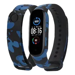 Ремінець ANCHOR Xiaomi Mi Band 7/Mi Band 6/Mi Band 5 Сamouflage Blue (32364_2917248) - мініатюра 2