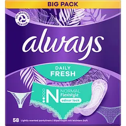 Щоденні прокладки Always Daily Fresh Normal Нейтралізація запаху 58 шт.