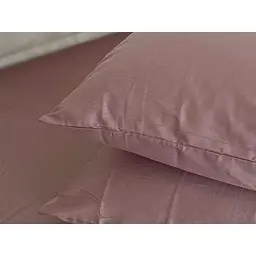 Наволочка Ecotton Stucco сатин 70х70 см 2 шт. коричнева (24749) - мініатюра 2