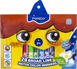 Фломастери "Marco" 24кольор. Jumbo 3,38мм №1632-24(6)(24) - мініатюра 2