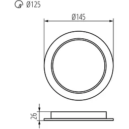 Світильник Kanlux Tavo LED DO 12W-NW down-light (36512) - мініатюра 2