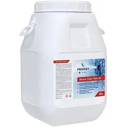 Шоковий хлор Froggy ShockChlor Tabs 50 кг у таблетках для швидкої дезінфекції води в басейні