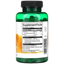 Вітаміни Swanson Immune Health Buffered vitamin C with Bioflavonoids 100 капсул - мініатюра 2