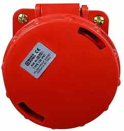 Розетка стаціонарна 63А P5 IP67 3P+N+PE ГС АСКО-УКРЕМ (A0080040008) - мініатюра 3