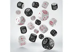 Набір кубиків Crosshairs Compact D6: Black&Pearl (20 шт.) (STCA05) - мініатюра 2