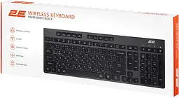 Клавіатура бездротова 2E KS280 Black/Gray (2E-KS280WBGR_UA) - мініатюра 3