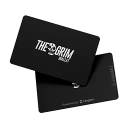 КриптогаманецьTangem 2.0 The Grim Wallet набір з 3 карт Чорний/Black (TG-GRIM) - мініатюра 4
