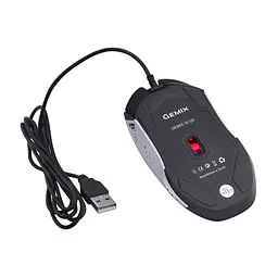 Мишка Gemix W100 USB Black/Gray + ігрова поверхня (W100Combo) - мініатюра 8