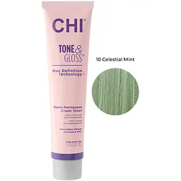Тонер для волосся CHI Tone&Gloss Celestial Mint кремовий безаміачний 85 г - мініатюра 2