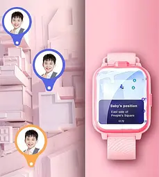 Розумний дитячий годинник Lemfo M45 з GPS, 4G SIM-картою, Wi-Fi, прослушкою, подвійною камерою автономністю до 4 днів Синій - мініатюра 10