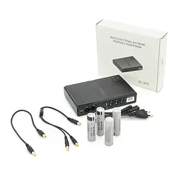 ДБЖ UPS-18W DC1018P YT45453 для роутерів/комутаторів/PON/POE-430, 5//9/12V, 1A, 11200MAh(знімні 4*2800MAh), Black, BOX - мініатюра 4