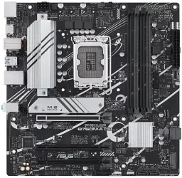 Материнська плата LGA1700, Asus PRIME B760M-A D4-CSM, B760, 4xDDR4, Int.Video(CPU), 4xSATA3, 2xM.2, 3xPCI-E 16x 4.0, Realtek 7.1, Realtek 2.5Gb, 5xUSB3.2/7xUSB2.0, HDMI/DP, MicroATX - мініатюра 2
