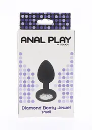 Анальна пробка з кристалом ToyJoy Diamond Booty Jewel Small, 7х2.5 см, S - мініатюра 3