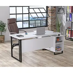 Стіл керівника Нотаріус Loft Design (Білий) - мініатюра 3