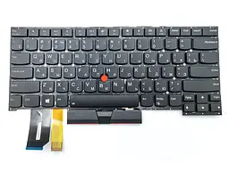 Клавіатура для Lenovo ThinkPad T490s T495s X1 Extreme Gen 1/2, P1 Gen 1/2 (RU Black з підсвічуванням) - мініатюра 3