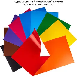 Картон кольоровий односторонній Yes Minecraft 10 аркушів А4 тека (955455) - мініатюра 3