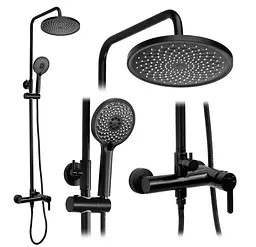 Душова система Rea Ontario 74–124 см black matt REA-P5712