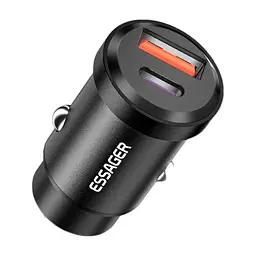 Зарядное устройство для Essager 1xUSB-C 30W + 1xUSB black (ECCAC-TL01)