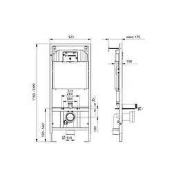Інсталяція для унітазу KOLLER POOL Dune 1200SL KP-112-001 - мініатюра 2