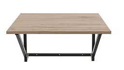 Стіл розкладний Олександр 2 Ferrum-decor 750x600x700 Чорний метал ДСП Дуб Сан-Марино 16 мм (FRD-104893) - мініатюра 2