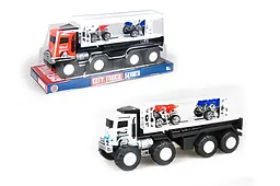 Іграшковий автовоз із квадроциклами інерційний City Truck Series 99A6-3F р.37х13, 5х16, 5см