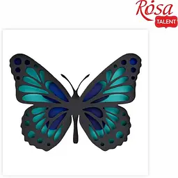 Набір картина 3D Rosa Talent Метелик 3 МДФ ґрунтоване 4 шари 17х17 см 