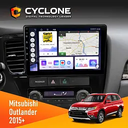 Штатна магнітола Mitsubishi Outlander 2015+ Cyclone C10-011 4x64, DSP Cyclone (НФ-00005263)