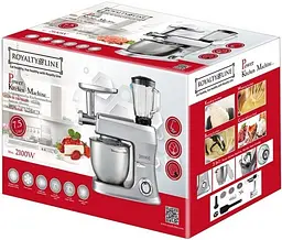 Кухонний комбайн-тестоміс 3 в 1. Line RL-PKM-2100BG Silver 7.5 л - мініатюра 8