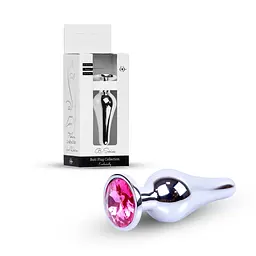 Анальна пробка B-Series HeavyFun Jewellery Silver Plug 9.5 см (рожевий) - мініатюра 7