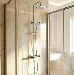 Душова система Rea Foss Clif brushed gold REA-P3913 - мініатюра 6