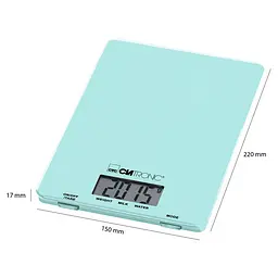 Ваги кухонні Clatronic KW 3626 Mint/Green - мініатюра 2