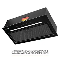 Витяжка повновбудована WEILOR LUNA WBG 55 BLACK - мініатюра 4
