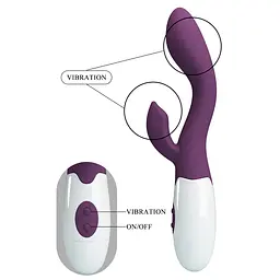 Вібратор PRETTY LOVE Brighty dark purple, 30 функцій PRETTY LOVE BI-014174-A2 100061 - мініатюра 2