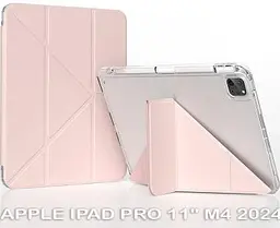 Чохол до планшета BeCover Ultra Slim Origami Transparent Apple iPad Pro 11" M4 2024 Pink (711691)