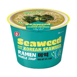 Суп рамен Ofood Seaweed Real Seaweed Ramen Noodle Soup з водоростями у мисці 100 г - мініатюра 1
