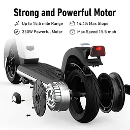 Електросамокат NIU KQi1 Sport Black 9", 250(450)W, 5.1Ah, 25km, 25km/h, 14%, App, 14,6 kg (K12342B1E11) - мініатюра 6