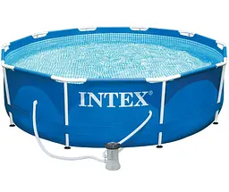Круглий каркасний басейн із фільтрувальним насосом Intex 305 x 76 см