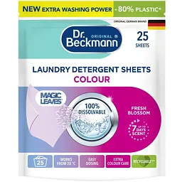 Серветки для прання Dr. Beckmann Magic Leaves для кольорових тканин 25 шт. (4008455585215)