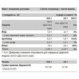 Протеїн Pure Gold Whey Light Vanilla 2300 г - мініатюра 2